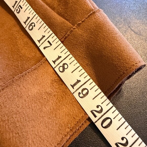 Philosophy Woman Brown Faux Leather Shacket 2X - Picture 7 of 10